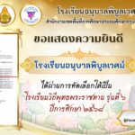 ขอแสดงความยินดี ✨️โรงเรียนอนุบาลพิบูลเวศม์ ได้ผ่านการคัดเลือกให้เป็นโรงเรียนวิถีพุทธพระราชทาน รุ่นที่ ๖ ปีการศึกษา ๒๕๖๘